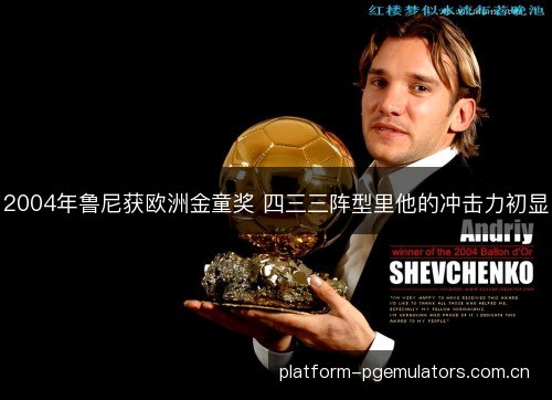 2004年鲁尼获欧洲金童奖 四三三阵型里他的冲击力初显
